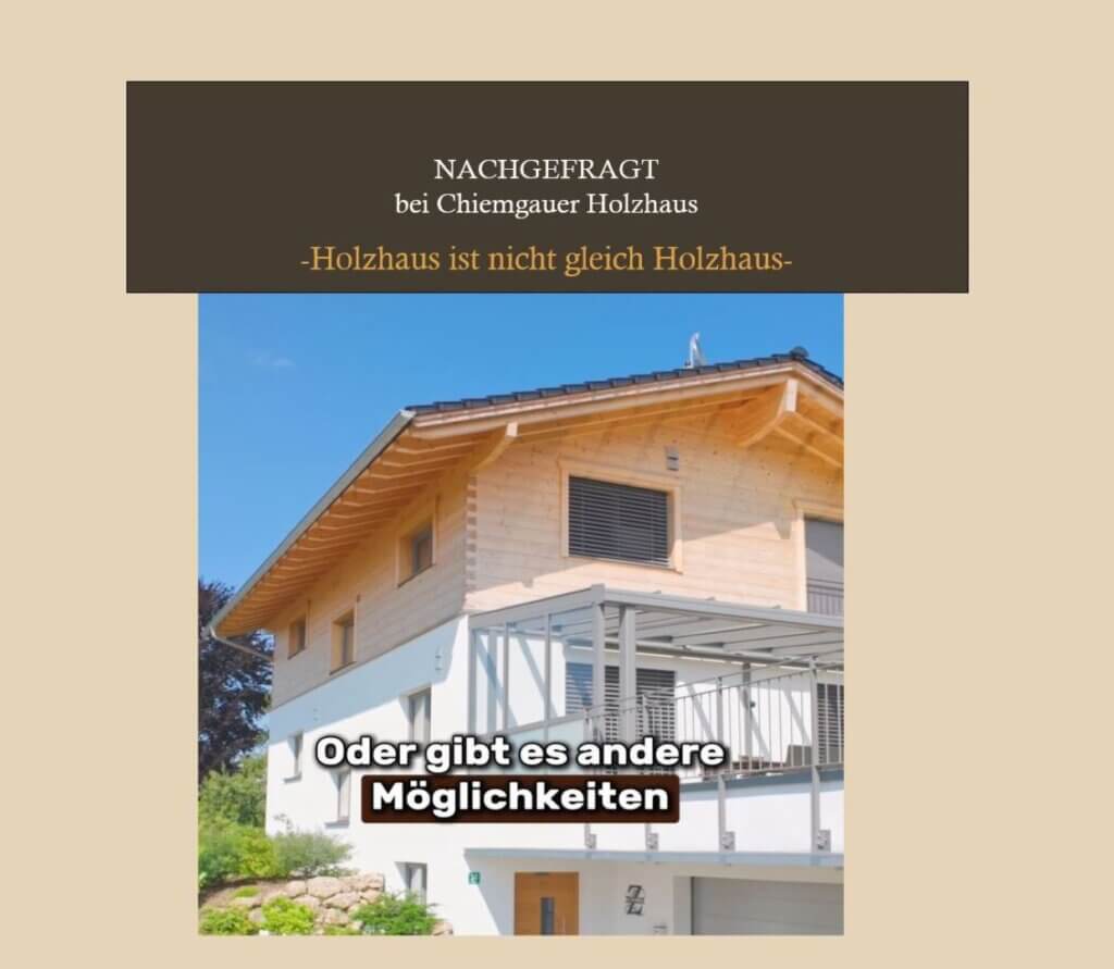 Gesundes Zuhause im Chiemgauer Holzhaus