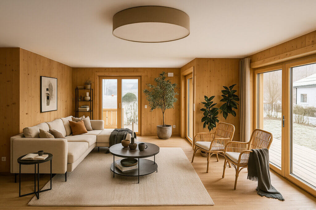 Wohnzimmer Mehrfamilienhaus Traunstein