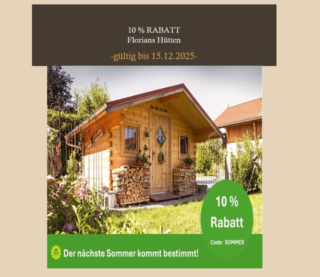 Rabattaktion bei Florians Hütten