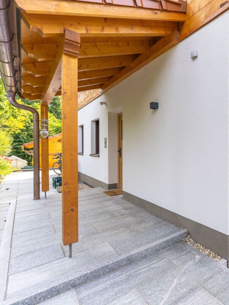 Blockhaus Augsburg Eingangsbereich