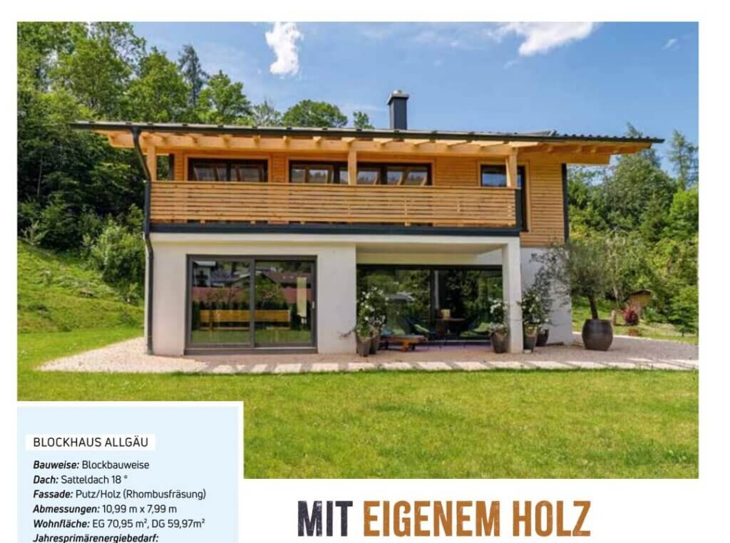 Blockhaus Allgäu in „Unser Haus“