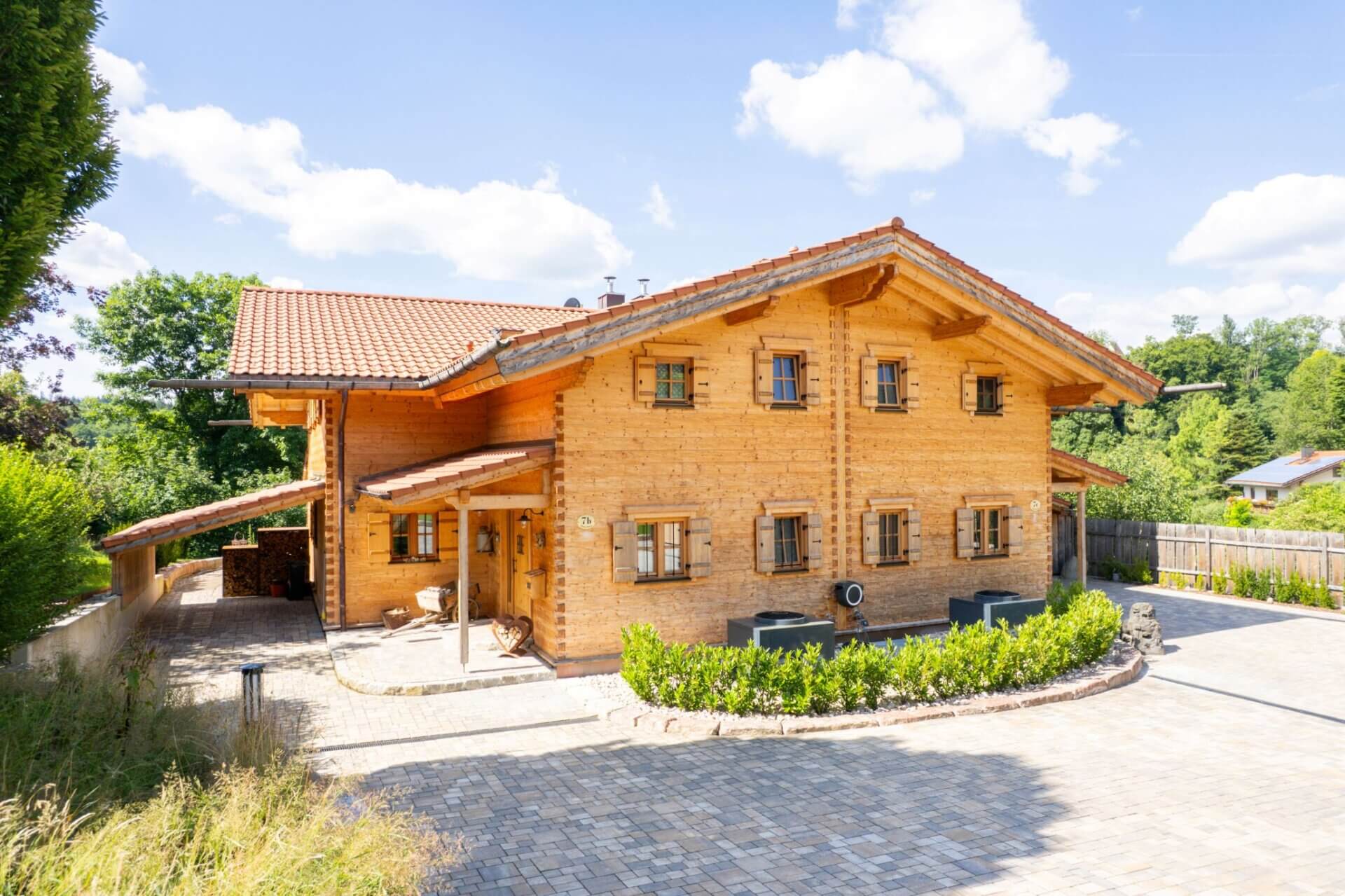 Blockhaus Bad Reichenhall Vorderseite des Hauses