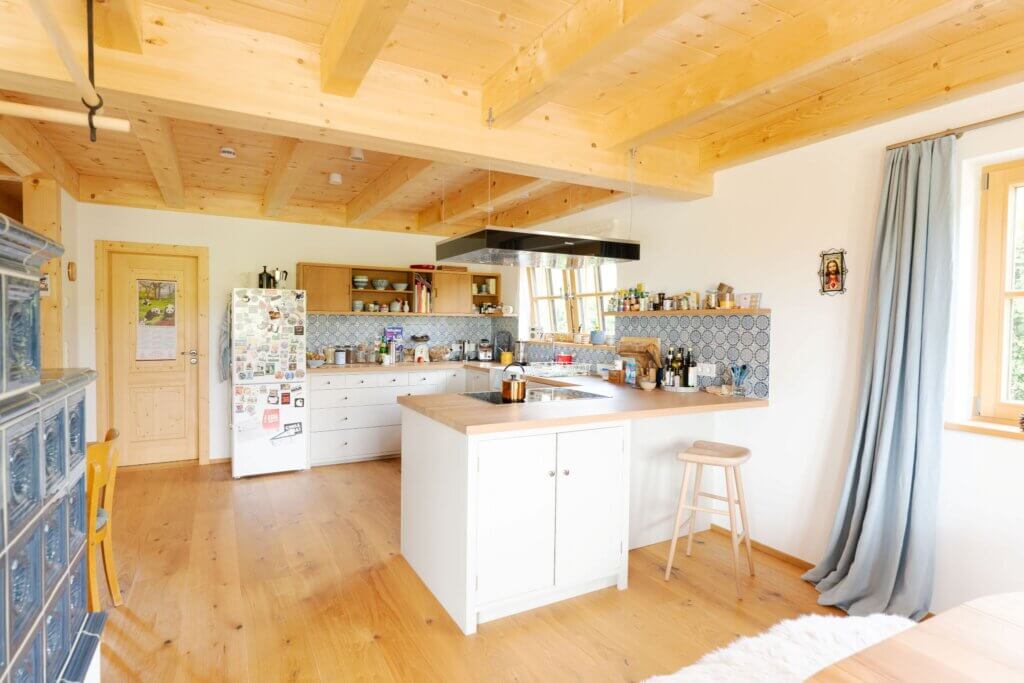 Blockhaus Ingolstadt Blick in die offene Küche