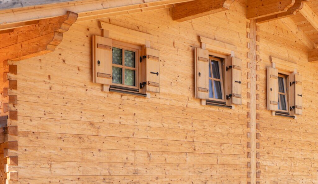 Blockhaus Bad Reichenhall Wandaufbau